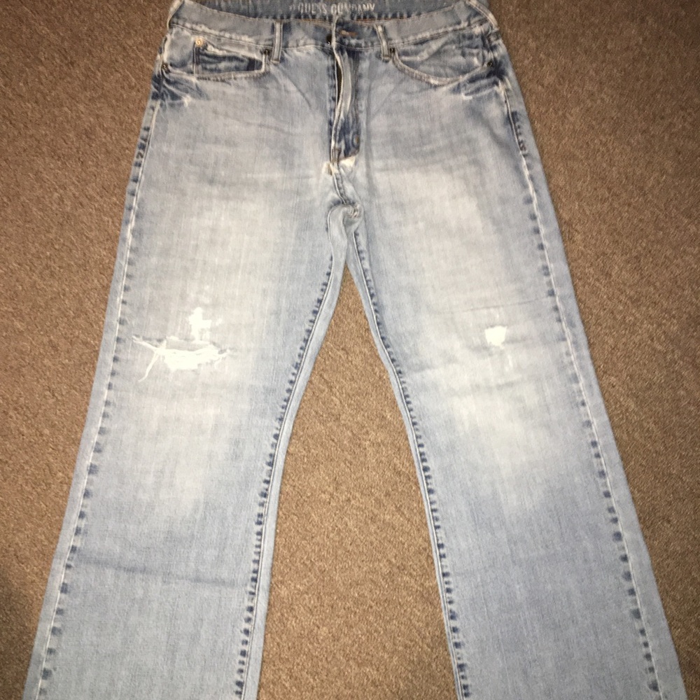 Men’s Guess light blue jeans(36x30)